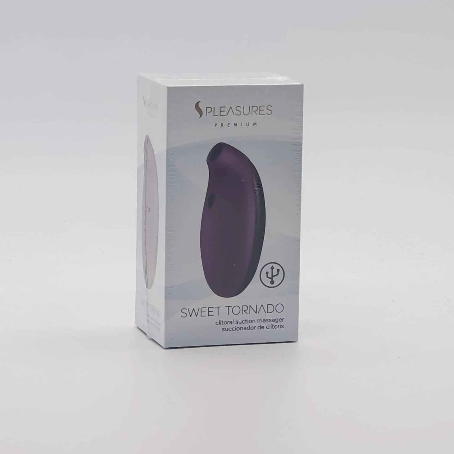 PLEASURES SWEET TORNADO ADULT TOY CLITORAL MASSAGER PURPLE BLACK