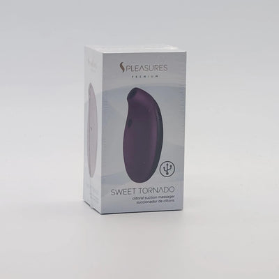 PLEASURES SWEET TORNADO ADULT TOY CLITORAL MASSAGER PURPLE BLACK