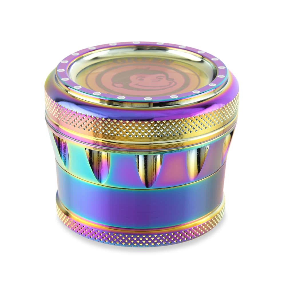 GREEN MONKEY TAMARIN GRINDER 70MM 4PT ALUMINUM RAINBOW