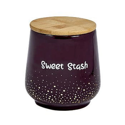 FASHION CRAFT LUXURY CERAMIC CANISTER SWEET STASH PURPLE #88086