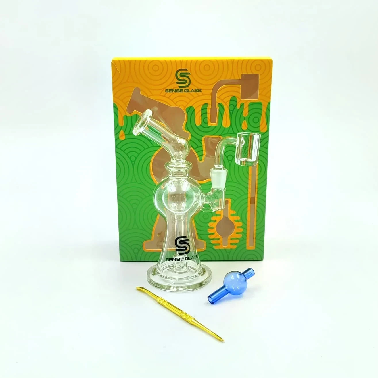 SENSE GLASS MINI DAB RIG KIT 6.3