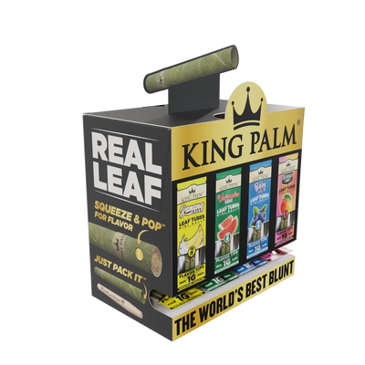 KING PLAM MINI CONES 2/PK 80PK/DISPENSER 4 FLAVORS