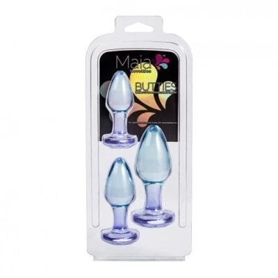 MAIA BUTTIES ADULT TOY ACRYLIC ANAL PLUG SET