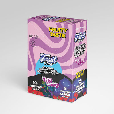 FRUIT CONES K/S 2/PK 10PK/BOX VERY BERRY