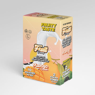 FRUIT CONES K/S 2/PK 10PK/BOX MANGO CREAM