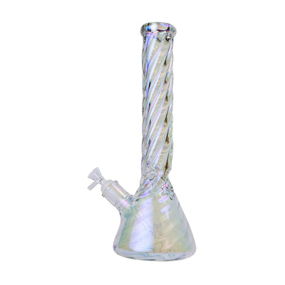 HUMAN GRADE TWISTED IRIDESCENT BEAKER 15