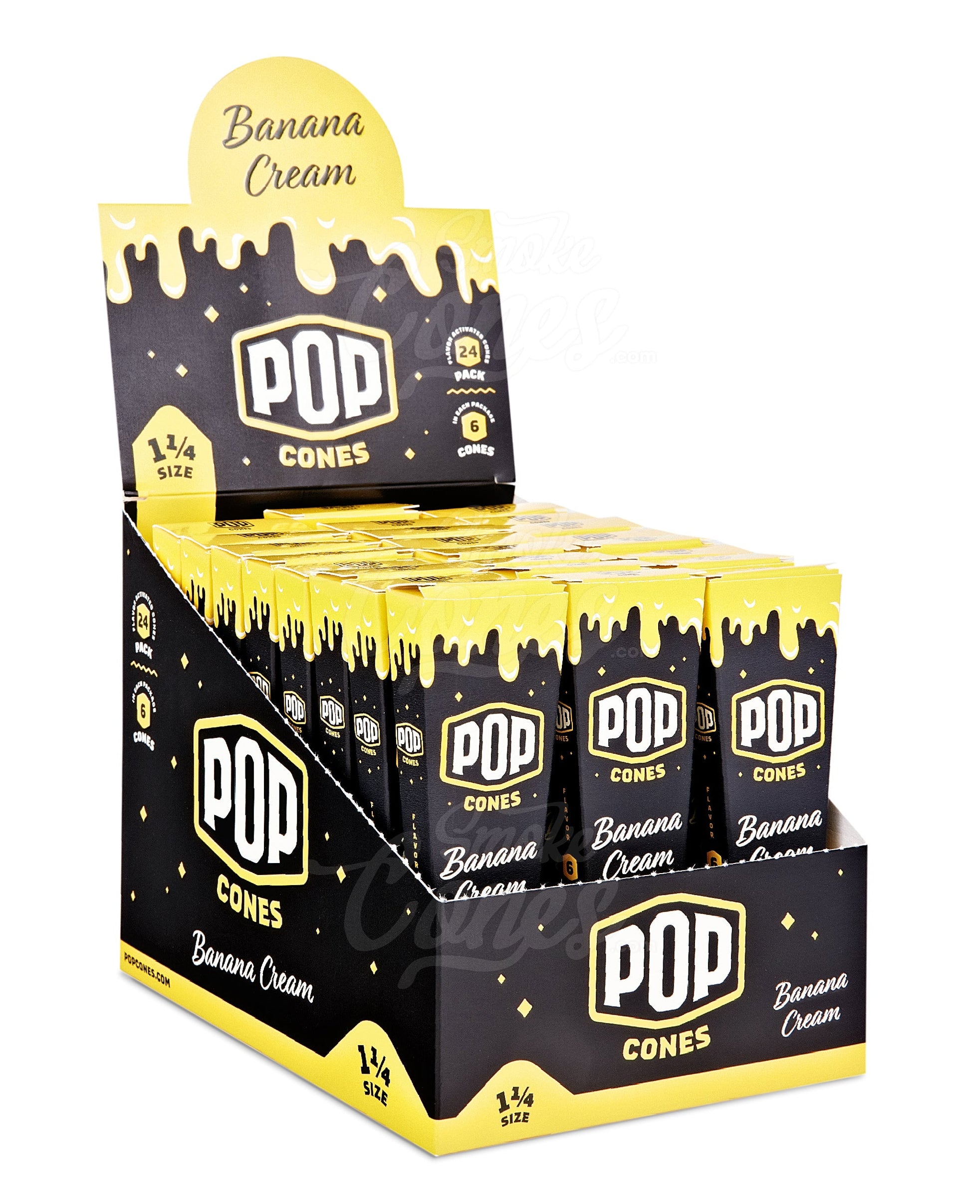 POP CONES K/S 3CT/PK 24PK/BOX BANANA CREAM