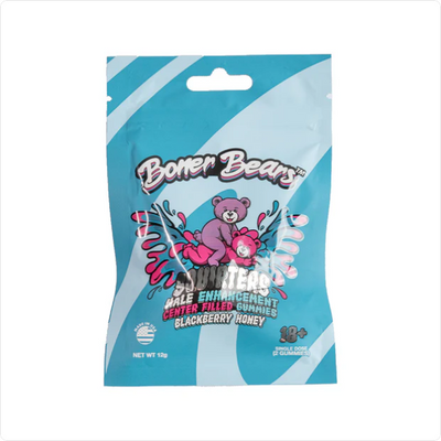 BONER BEARS Squirters MALE ENHANCEMENT Gummies 2/Pk BLACKBERRY HONEY