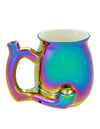 FASHIONCRAFT PREMIUM ROAST & TOAST CERAMIC MUG PIPE IRIDESCENT #88181