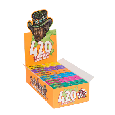 LION ROLLING CIRCUS TRANSPARENT 420 ROLLING PAPER 1 1/4