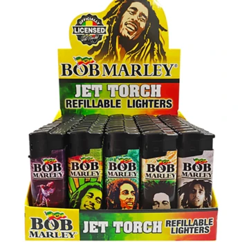 BOB MARLEY JET TORCH LIGHTER 50CT/DISPLAY BM-LT-100