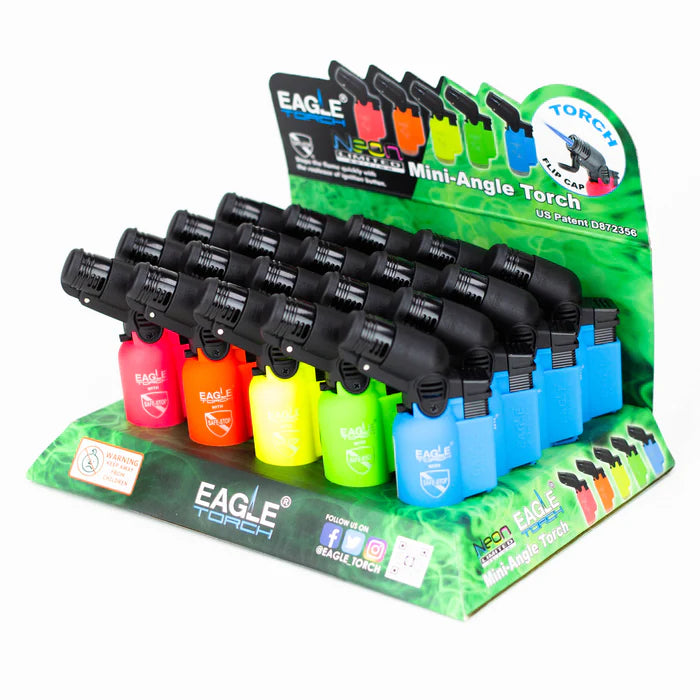 EAGLE TORCH NEON MINI ANGLE V2 SAFE STOP  TORCH 20/BX-PT116BN