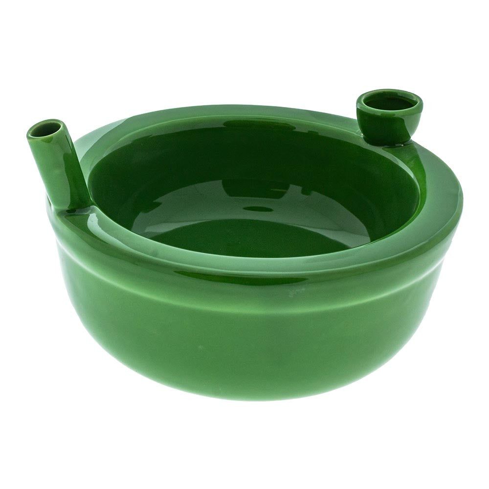 FASHIONCRAFT PREMIUM ROAST & TOAST CERAMIC CEREAL BOWL GREEN #82380