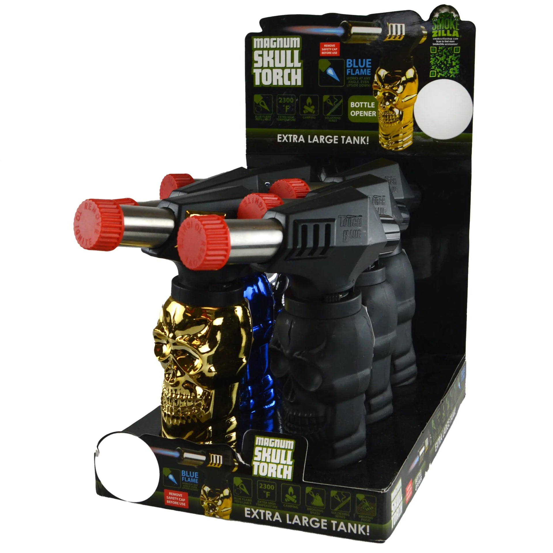 SMOKEZILLA MAGNUM SKULL TORCH 6/DISPLAY