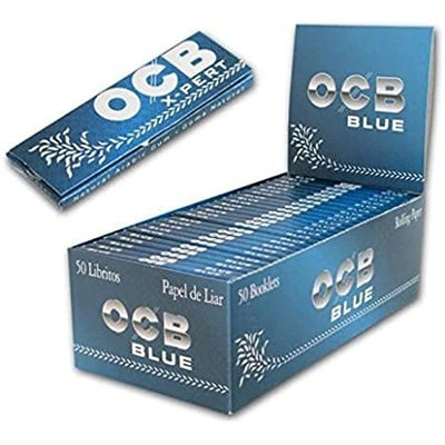 OCB X-PERT BLUE ROLLING PAPERS REG SIZE 50CT/DISPLAY
