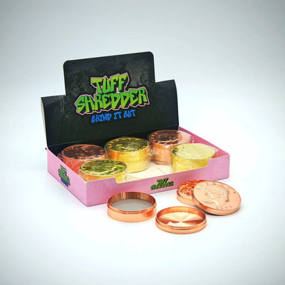 TUFF SHREDDER GRINDER 80mm 4pt DOLLAR ROSE/GOLD TS1046