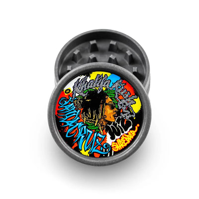 WIZ KHALIFA KUSH x SCS GRINDER POP HEMP 2pt 55mm WIZ KHALIFA KUSH x SCS BLACK