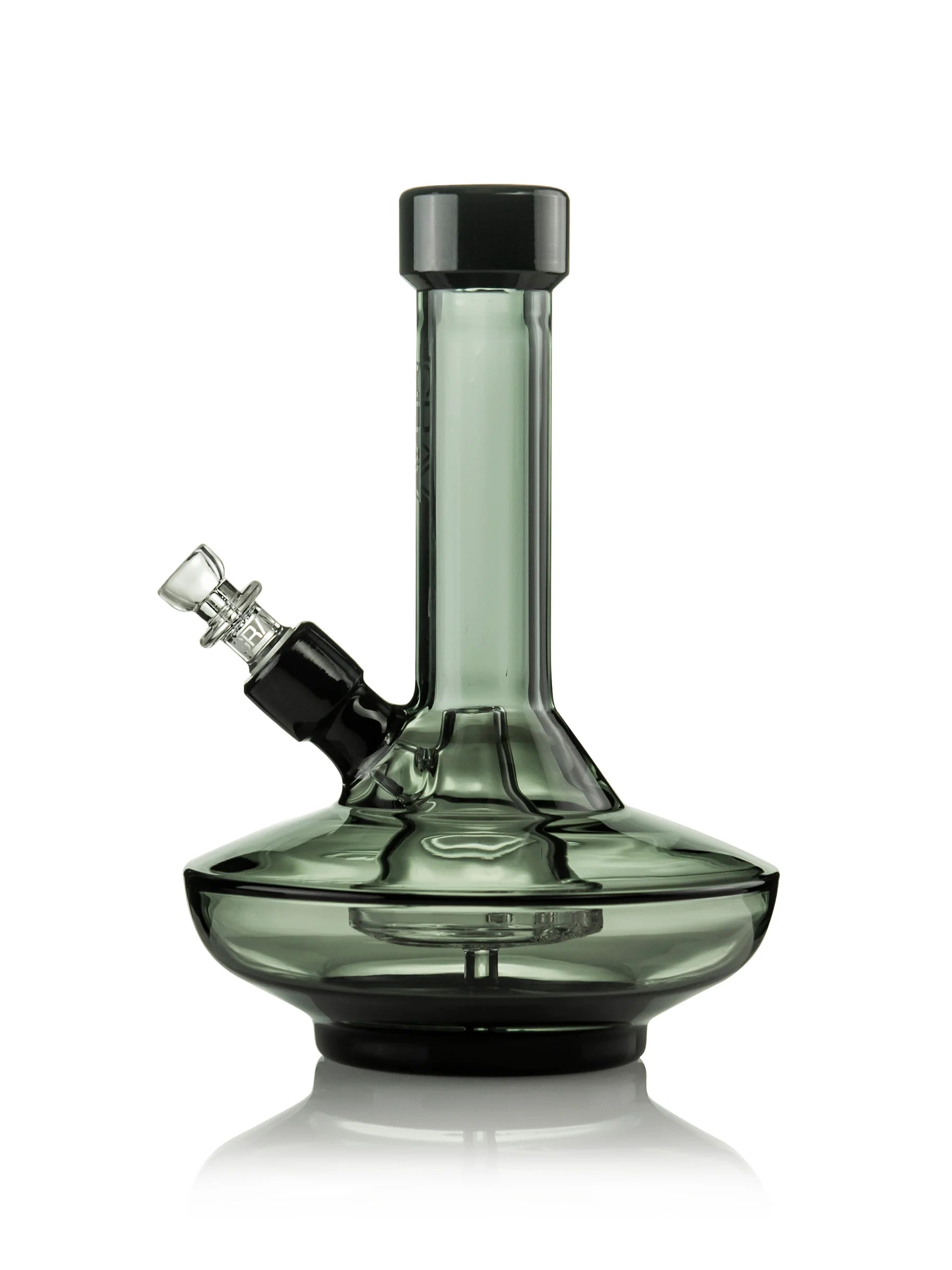 GRAV SMALL WIDE BASE WATERPIPE SMOKE/BLK ACCENTS 32Q.11.3