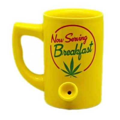 PIPE MUG NOW SERVING BREAKFAST