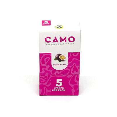 CAMO NATURAL LEAF WRAP 5CT/PK 25PK/BOX PASSION FRUIT