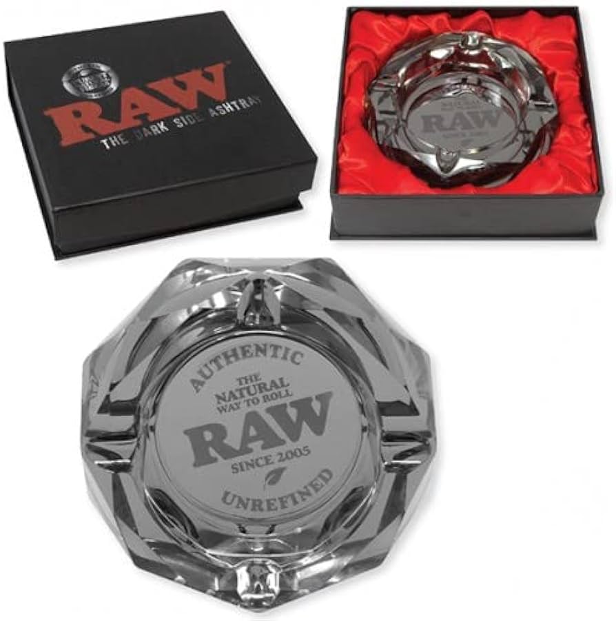 RAW GLASS ASHTRAY THE DARKSIDE