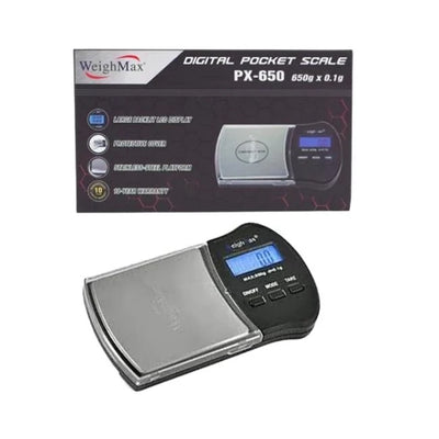 WEIGHMAX DIGITAL POCKET SCALE PX650 650G X 0.1G