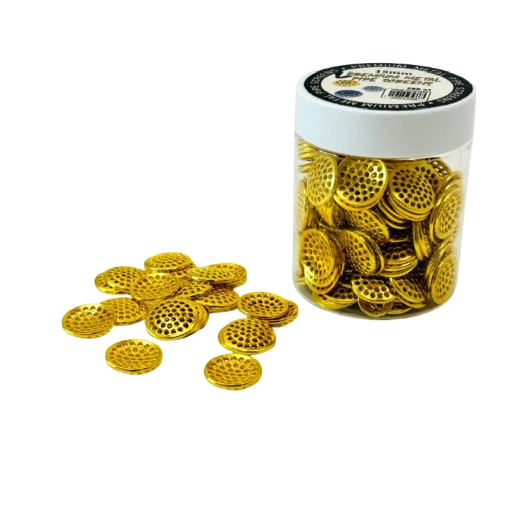 METAL SCREEN 15MM 200/JAR GOLD/SILVER/GUNMETAL