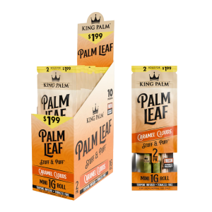 KING PALM PALM LEAF MINI 1G ROLL 2pk 10pk $1.99 CARAMEL CLOUDS