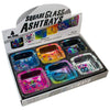 BLINK ASH TRAY GLASS SQUARE SKULL