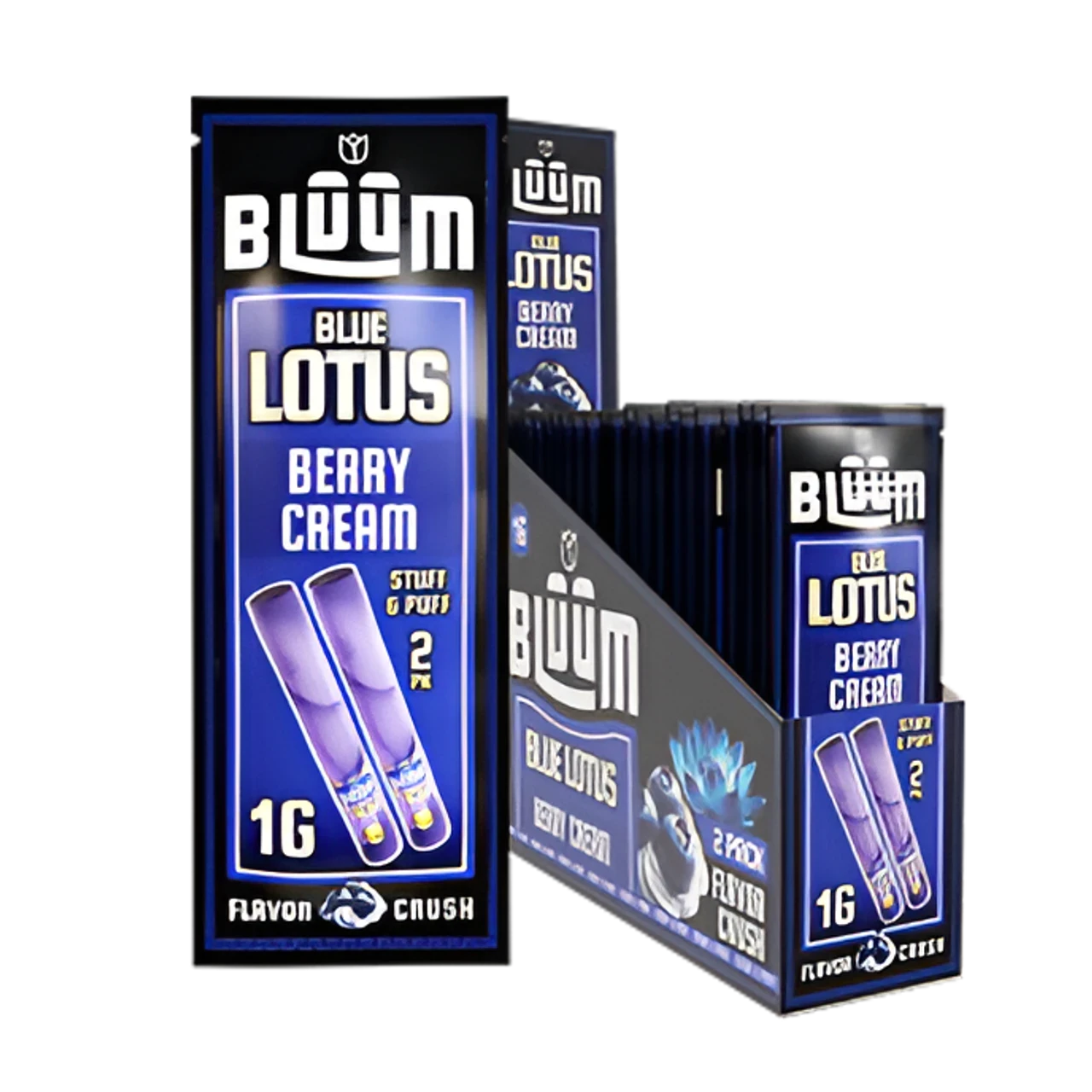 BLUUM ROLLS 1G 2/PK 10PK/BOX BLUE LOTUS (BERRY CREAM)
