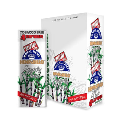 ROYAL BLUNTS HEMP A RILLO HEMP WRAPS 4PK 15PK/BOX SUGAR CANE