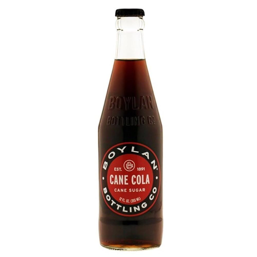 EXOTIC SODA BOYLAN CANE SUGAR SODA 12oz. BOTTLE CANE COLA