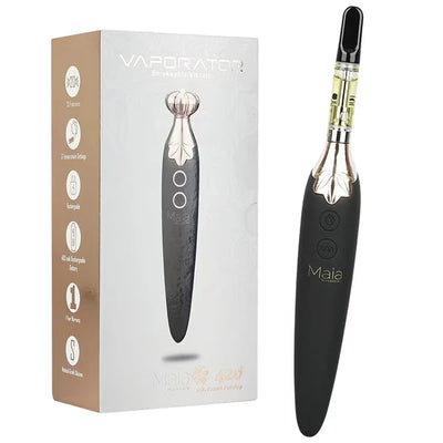 MAIA 420 VAPORATOR ADULT TOY SMOKEABLE VIBRATOR BLACK