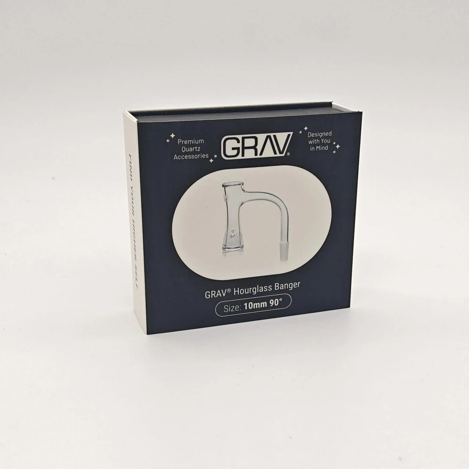 GRAV© 10mm 90ø QUARTZ HOURGLASS BANGER QB10T.HG