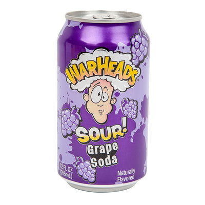 EXOTIC SODA WARHEADS 12oz. CAN SOUR GRAPE