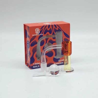 SENSE GLASS QUARTZ BANGER KIT TERP SLURPER 