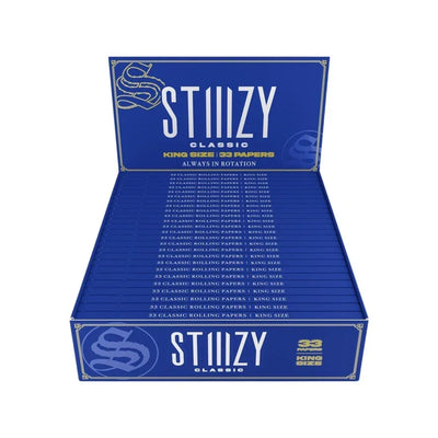 STIIIZY KING SIZE PREMIUM ROLLING PAPERS 33 PK/24 PK CLASSIC