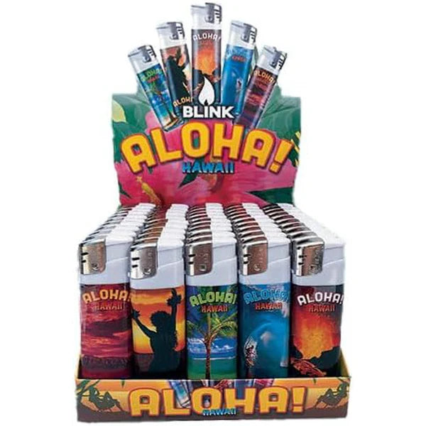 BLINK ELECTRONIC LIGHTER 50ct ALOHA! HAWAI