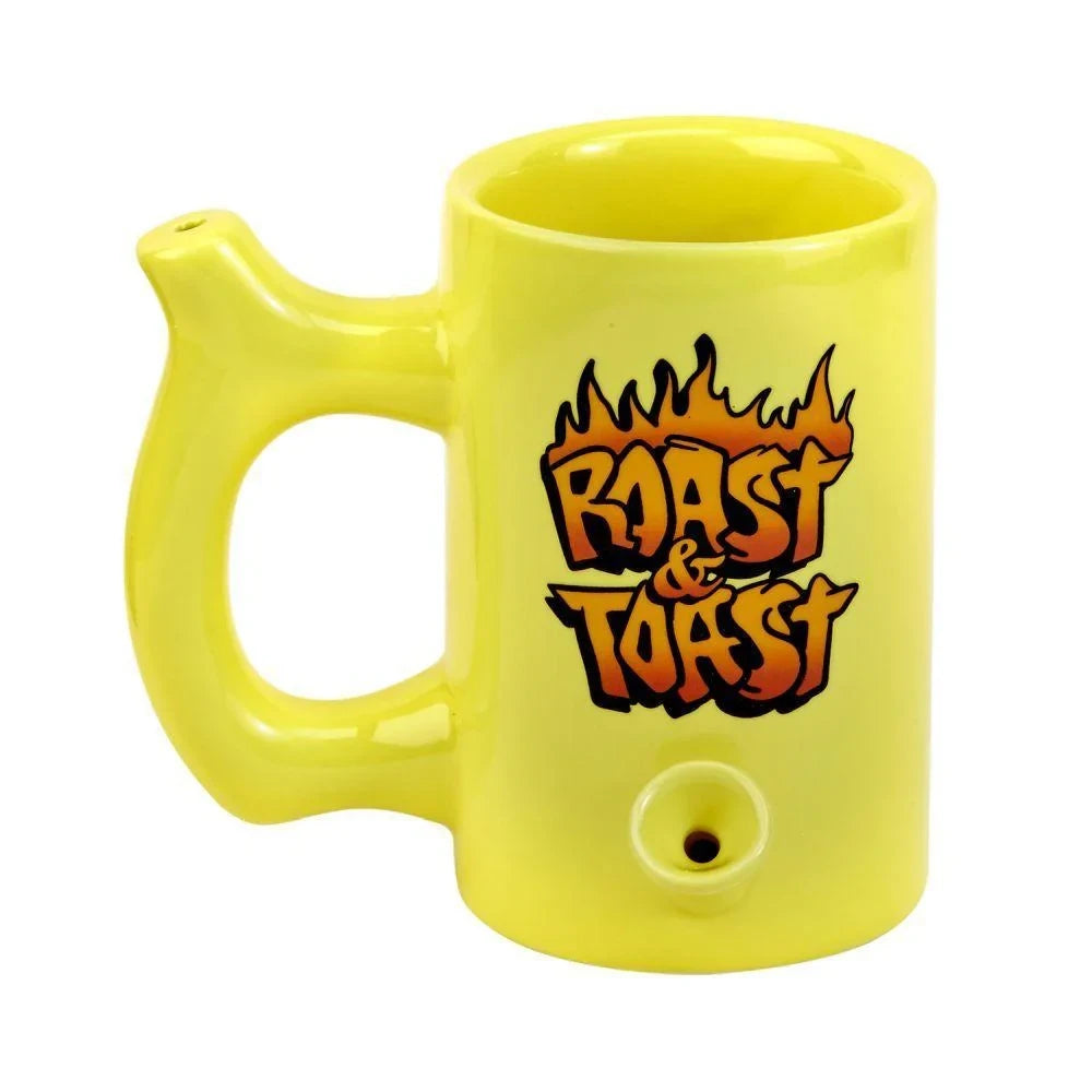 ROAST & TOAST YELLOW MUG GRAFFITTI