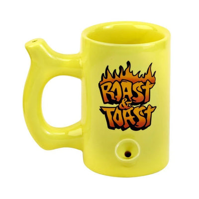 ROAST & TOAST YELLOW MUG GRAFFITTI