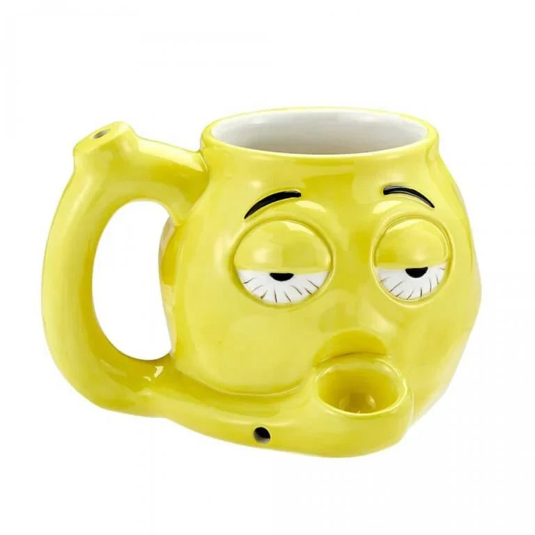 SMILE FACE CERAMIC MUG YELLOW