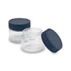 60 ML GLASS JAR SHORT TOP BLACK