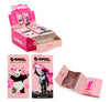 GROLLZ PAPERS LIGHTLY DYED PINK K/S W/TIPS+TRAY 50/Pk 16Pk/Box BANKSYS GRAFFITI BG75A-DIS