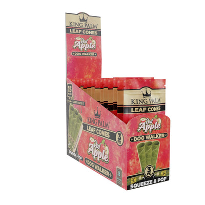 KING PALM LEAF CONES 3PK RED APPLE DOGWALKER