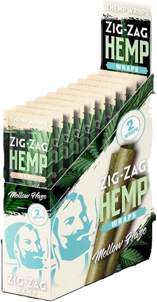 ZIG ZAG HEMP WRAPS 2PK 25PK/BOX MELLOW HAZE