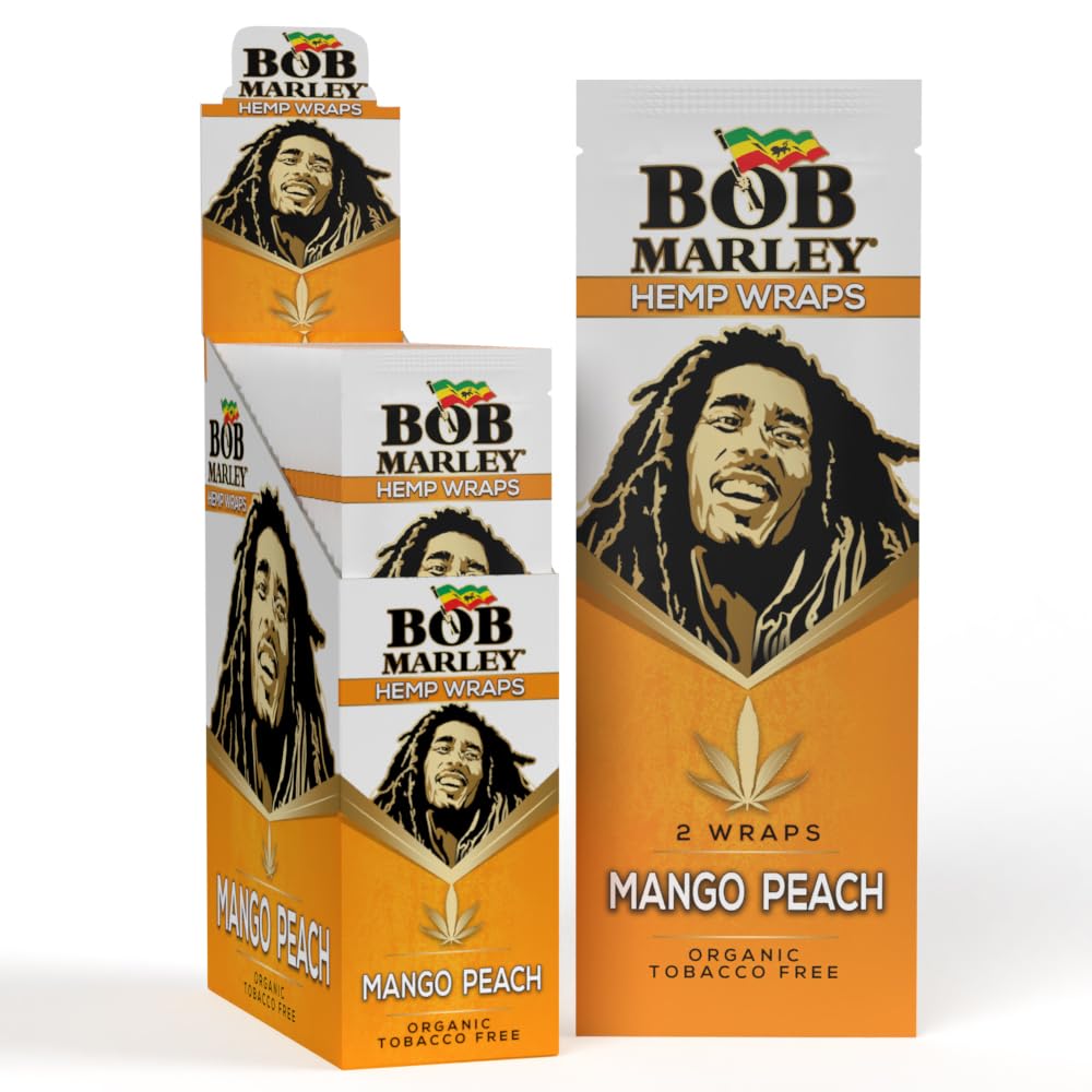 BOB MARLEY WRAPS MANGO PEACH /25PK