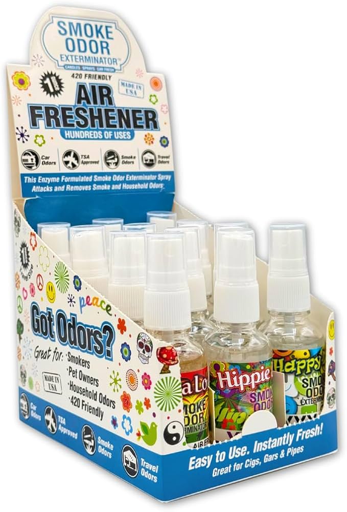 SMOKE ODOR ELIMINATOR AIR FRESHENER XXX 1oz SPRAY PUMP 12/DISPLAY