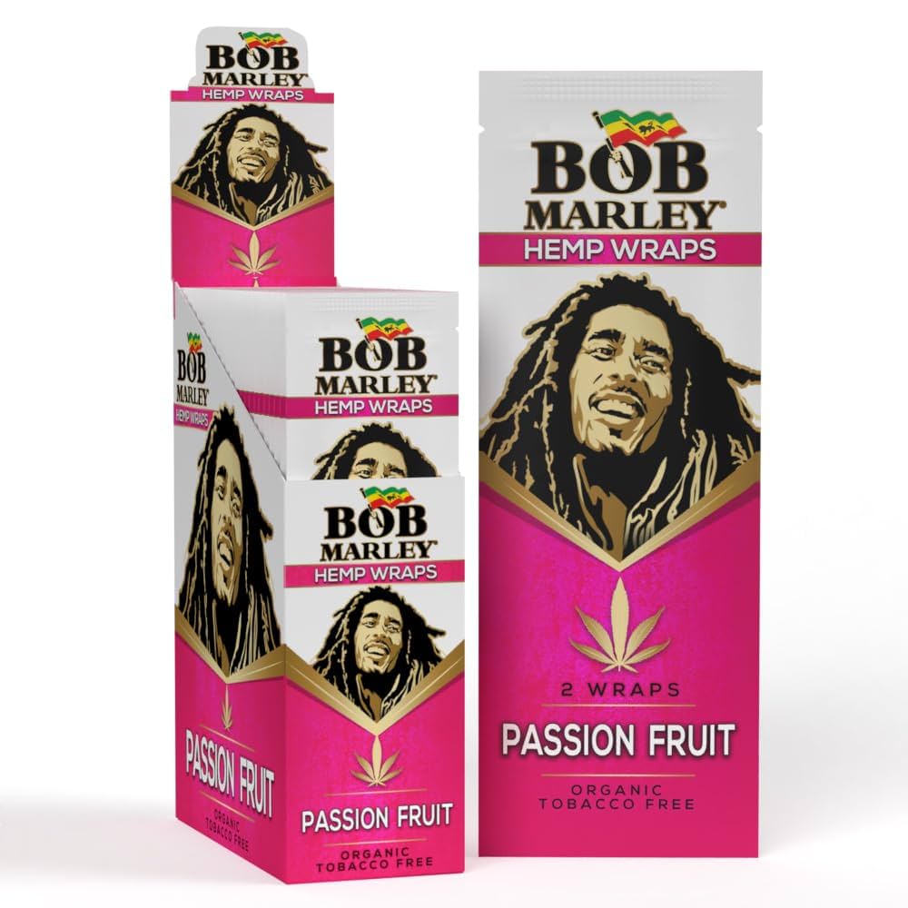 bob marley hemp wrap passion fruit 2pk 25 ct