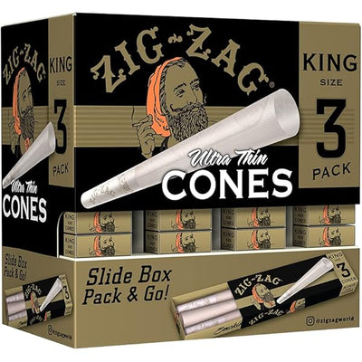 ZIG ZAG ULTRA THIN CONES KING SIZE 3CONES/PK 36PK