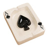 ASHTRAY CERAMIC POKER STYLE ASST DESIGN